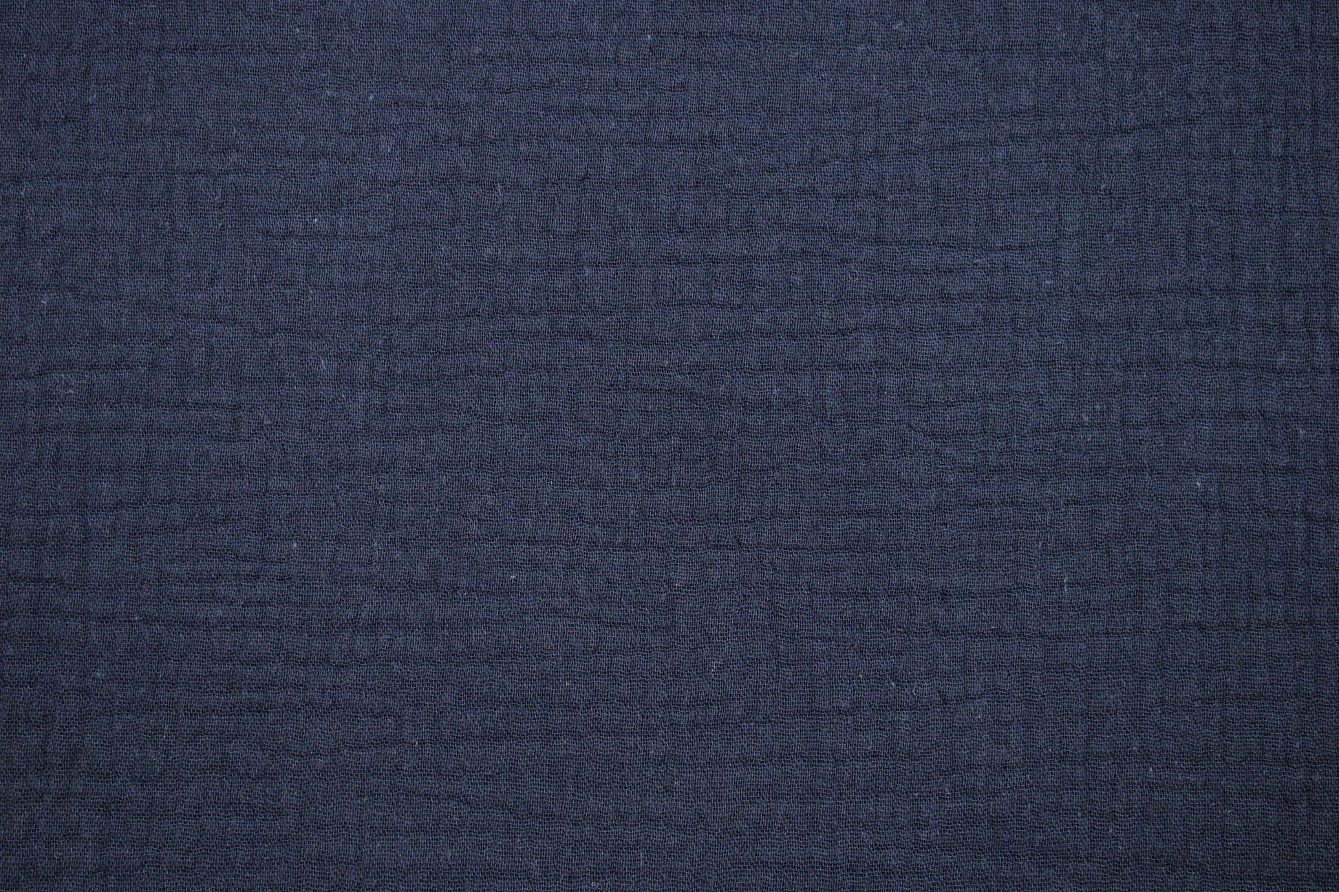 Musselinstoff Jenke uni dunkelblau Detailbild