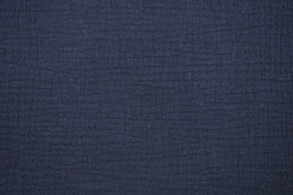 Musselinstoff Jenke uni dunkelblau Detailbild