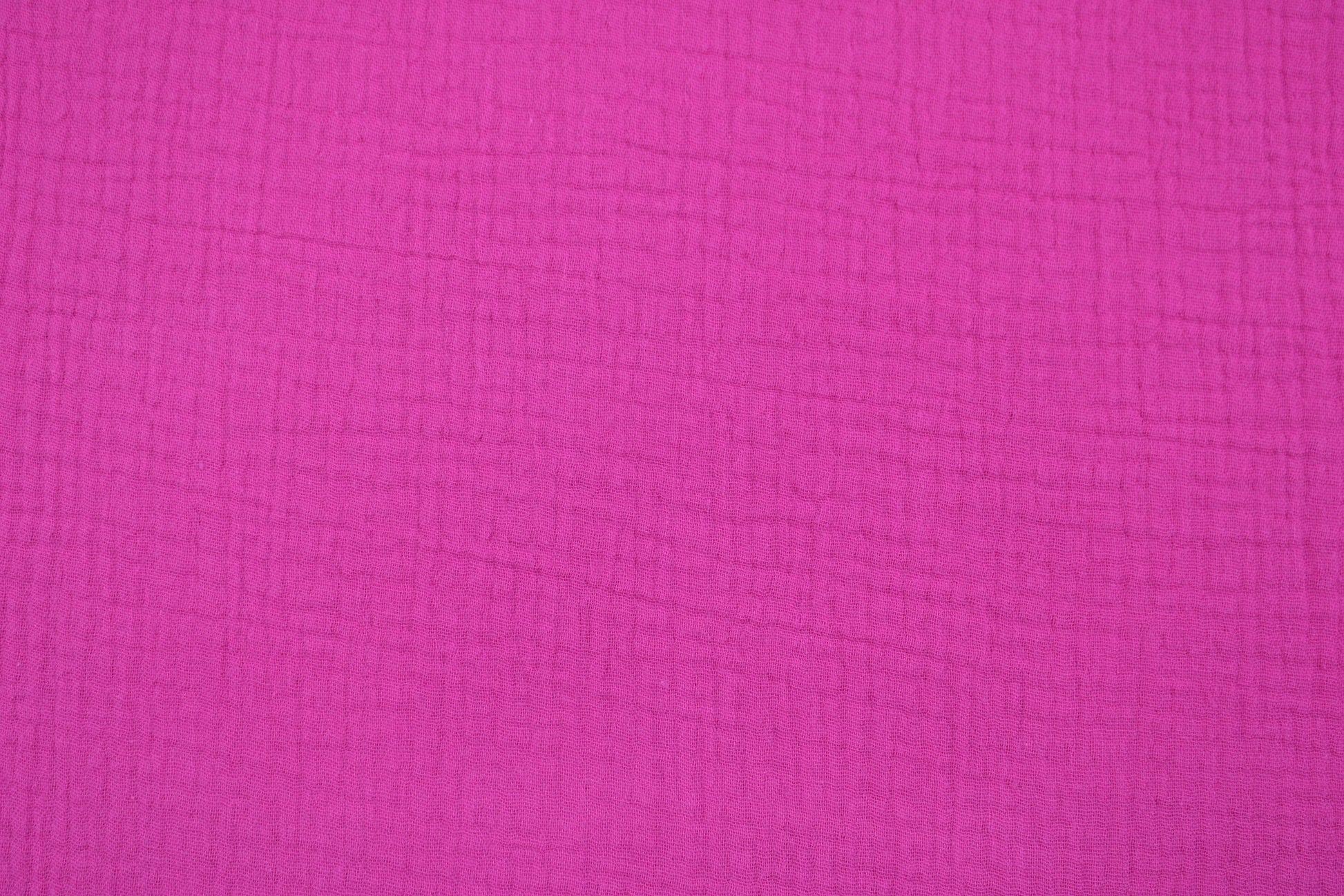 Musselinstoff Jenke uni pink Detailbild