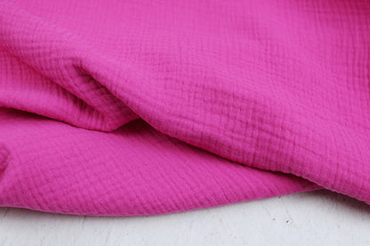 Musselinstoff Jenke uni pink