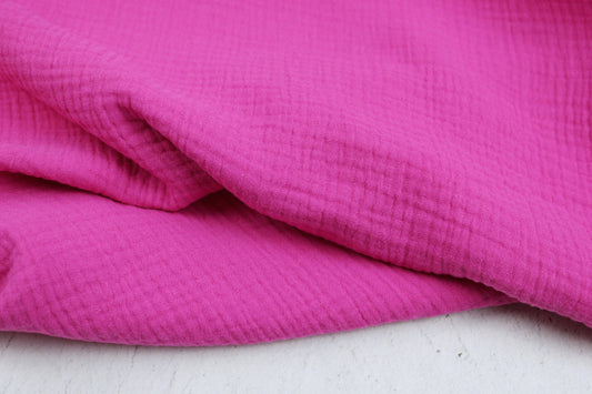 Musselinstoff Jenke uni pink