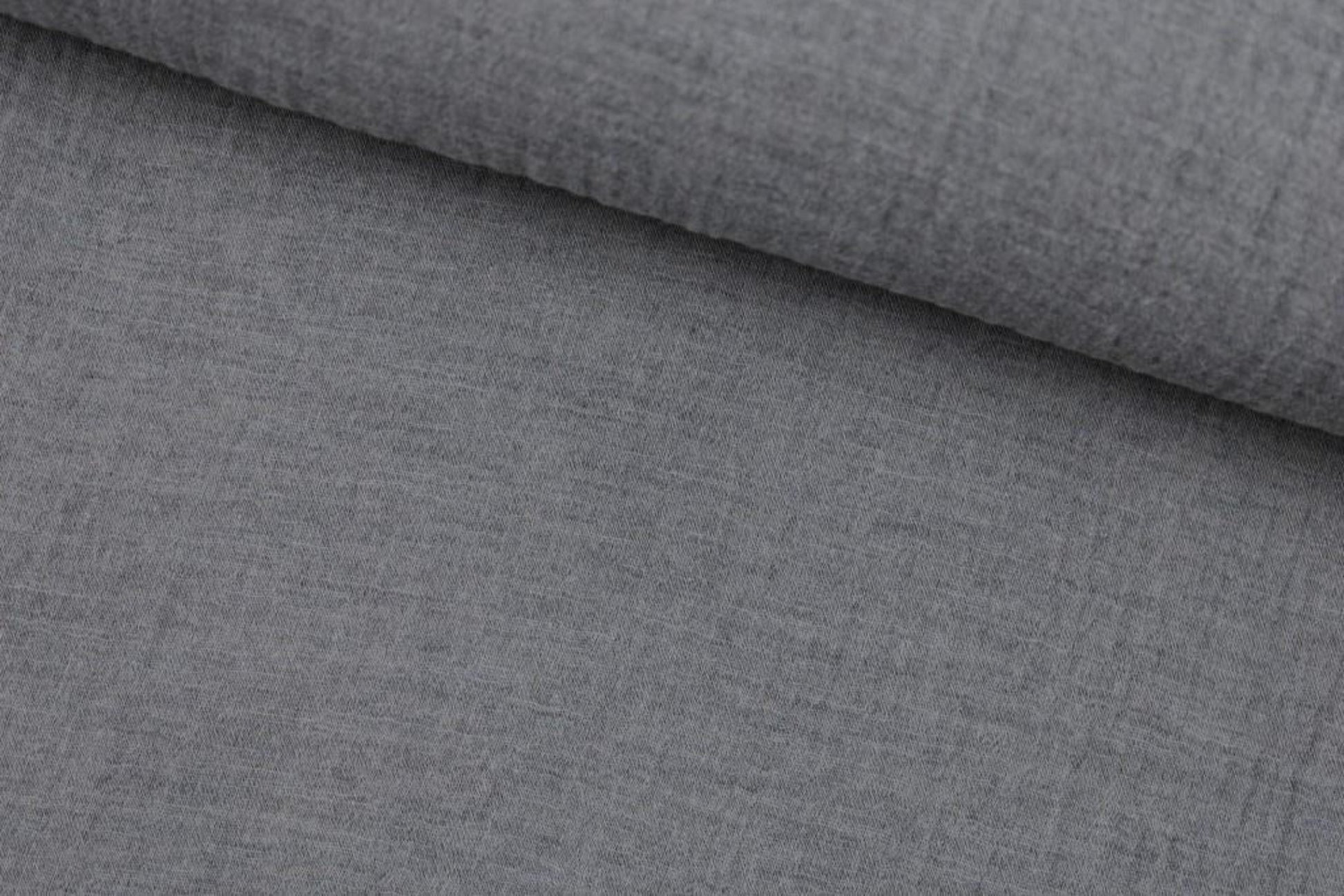 Musselinstoff in Grau Beige meliert quer