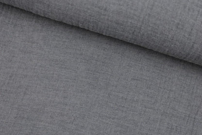 Musselinstoff in Grau Beige meliert quer