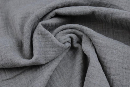 Musselinstoff in Grau Beige meliert gedreht