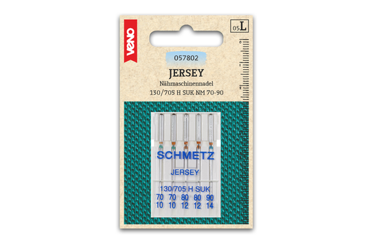 Nähmaschinennadeln für Jersey sortiert, 5 Stück