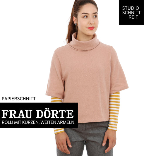 Schnittmuster Rollkragenpullover Frau Dörte von Studio-Schnittreif