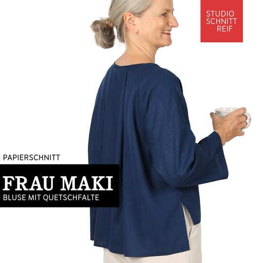 Schnittmuster Bluse Frau Maki von Studio Schnittreif