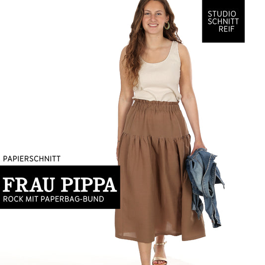 Schnittmuster Rock mit Papergab-Bund Frau Pippa von Studio Schnittreif
