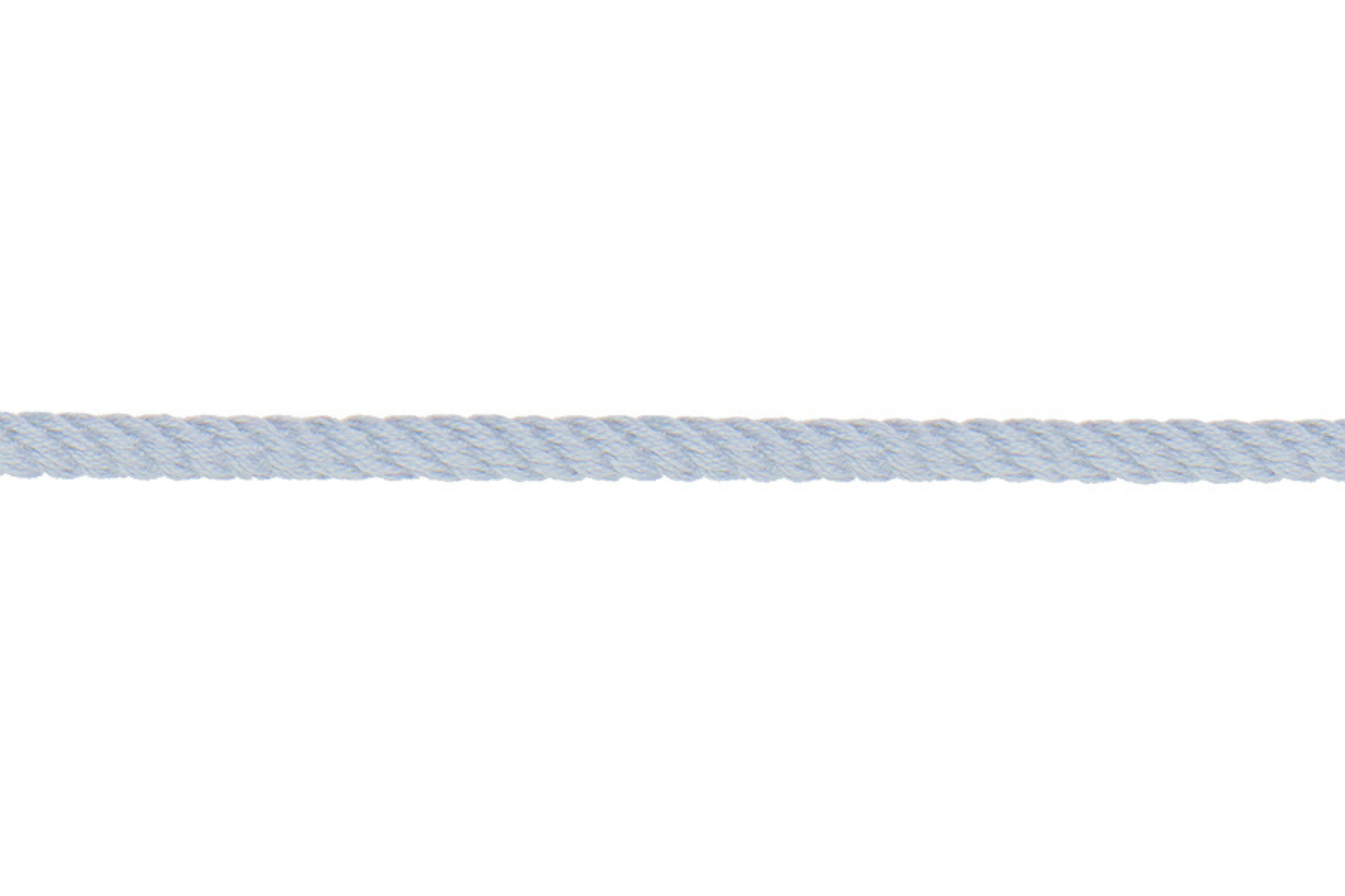 Parkakordel aus Baumwolle Durchmesser 4mm in Blassblau