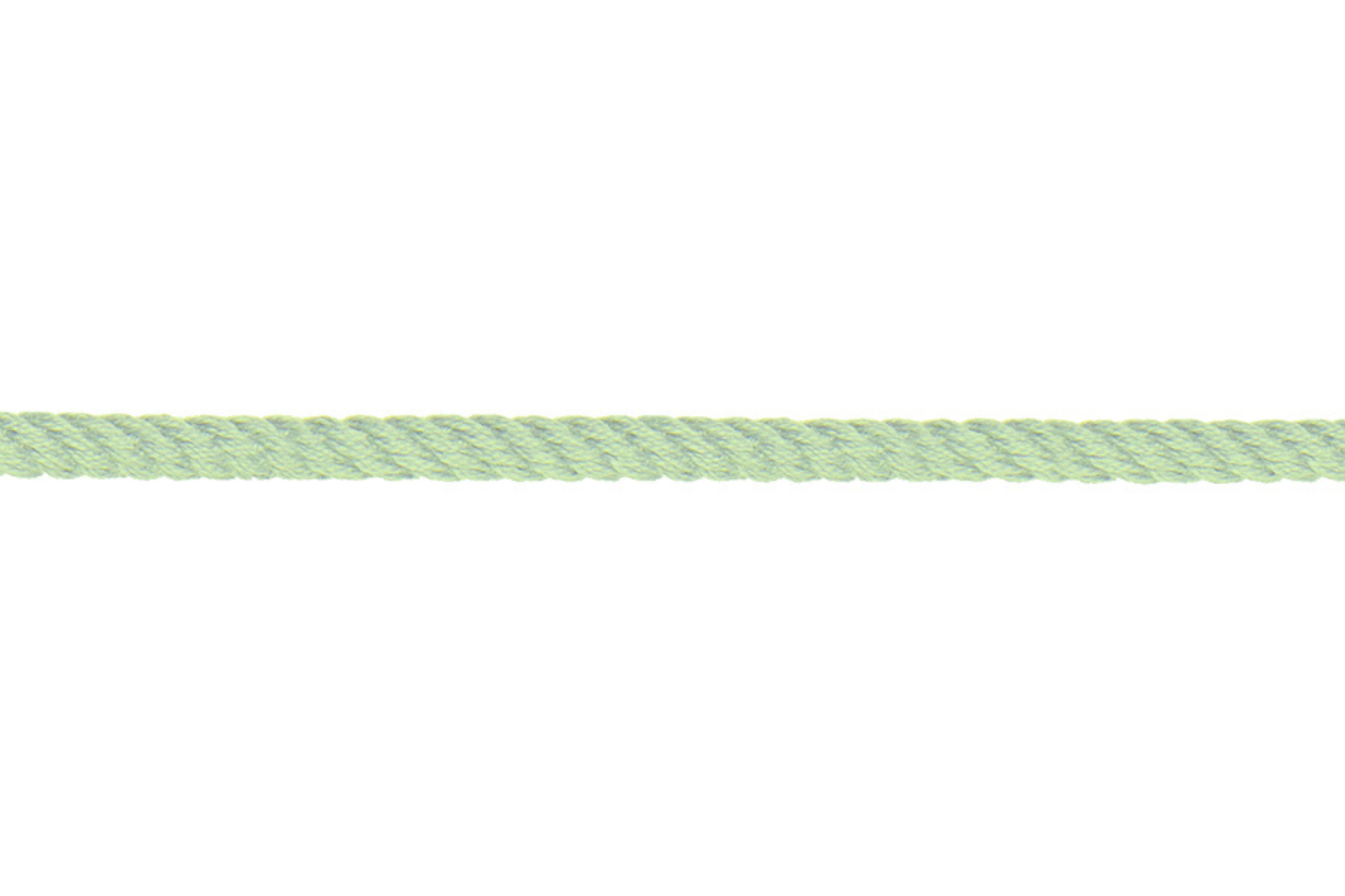 Parkakordel aus Baumwolle Durchmesser 4mm in blassmint