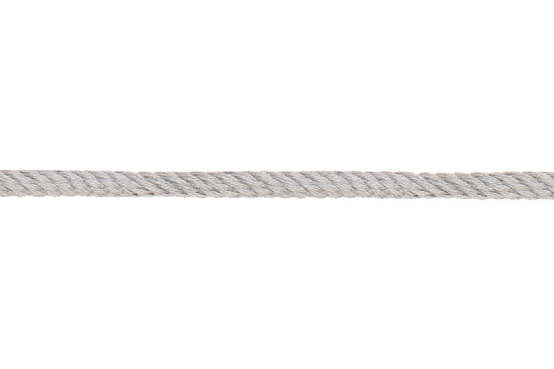 Parkakordel aus Baumwolle Durchmesser 4mm in silbergrau