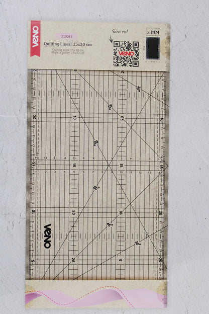 QuiltingLineal 15x30cm für Patchwork