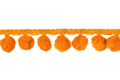 Pompomborte orange 18mm