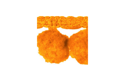 Pompomborte orange