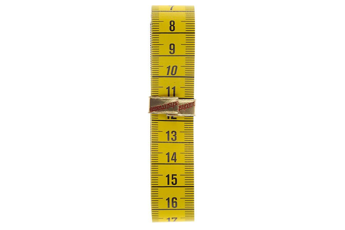 Maßband 150cm - gelb/weiß
