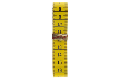 Maßband 150cm - gelb/weiß