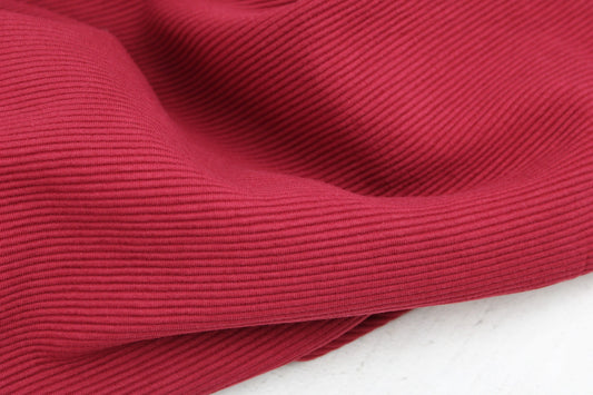 Rippjersey Bergen in uni burgundy
