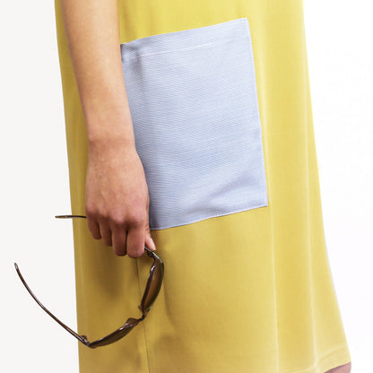 Schnittmuster Frau Konni Kleid mit großen Taschen Detailbild