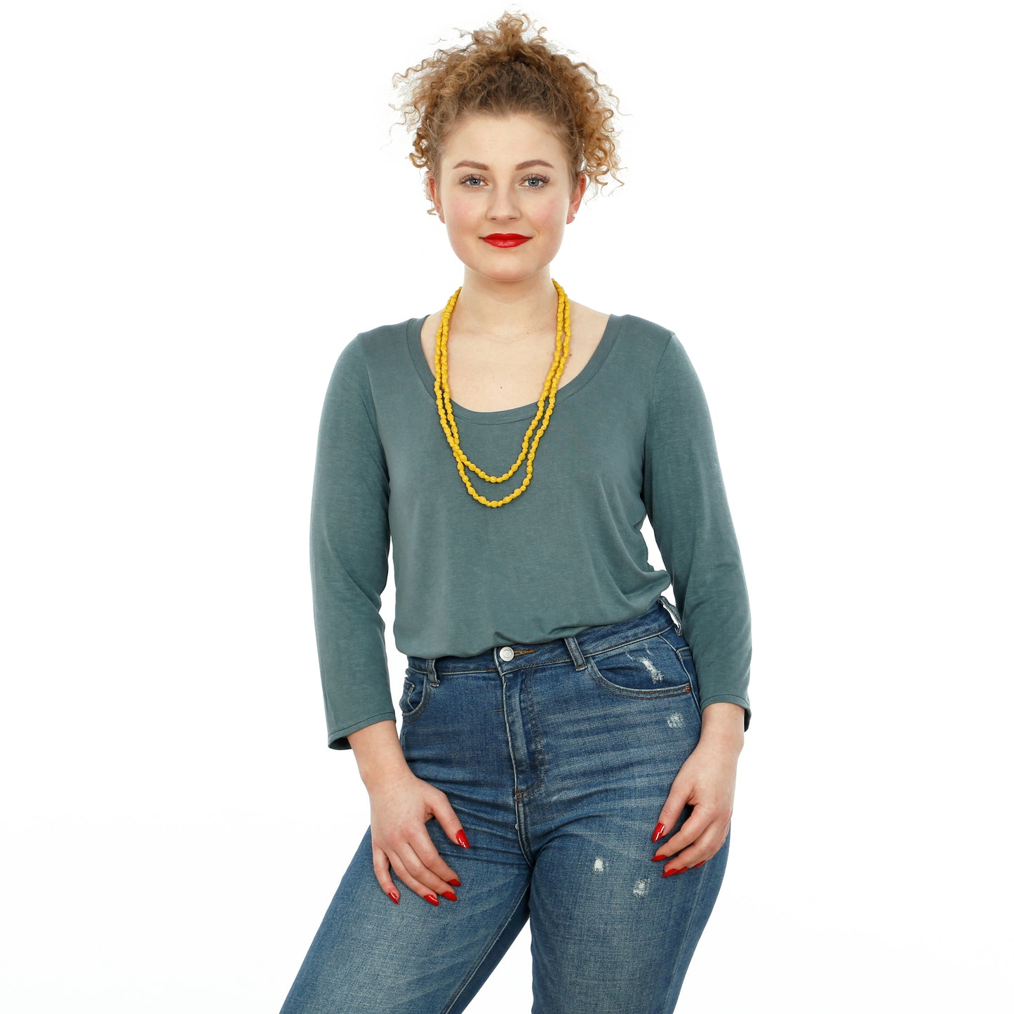Schnittmuster für das Basicshirt Frau Anica von Studio Schnittreif mit langem Arm