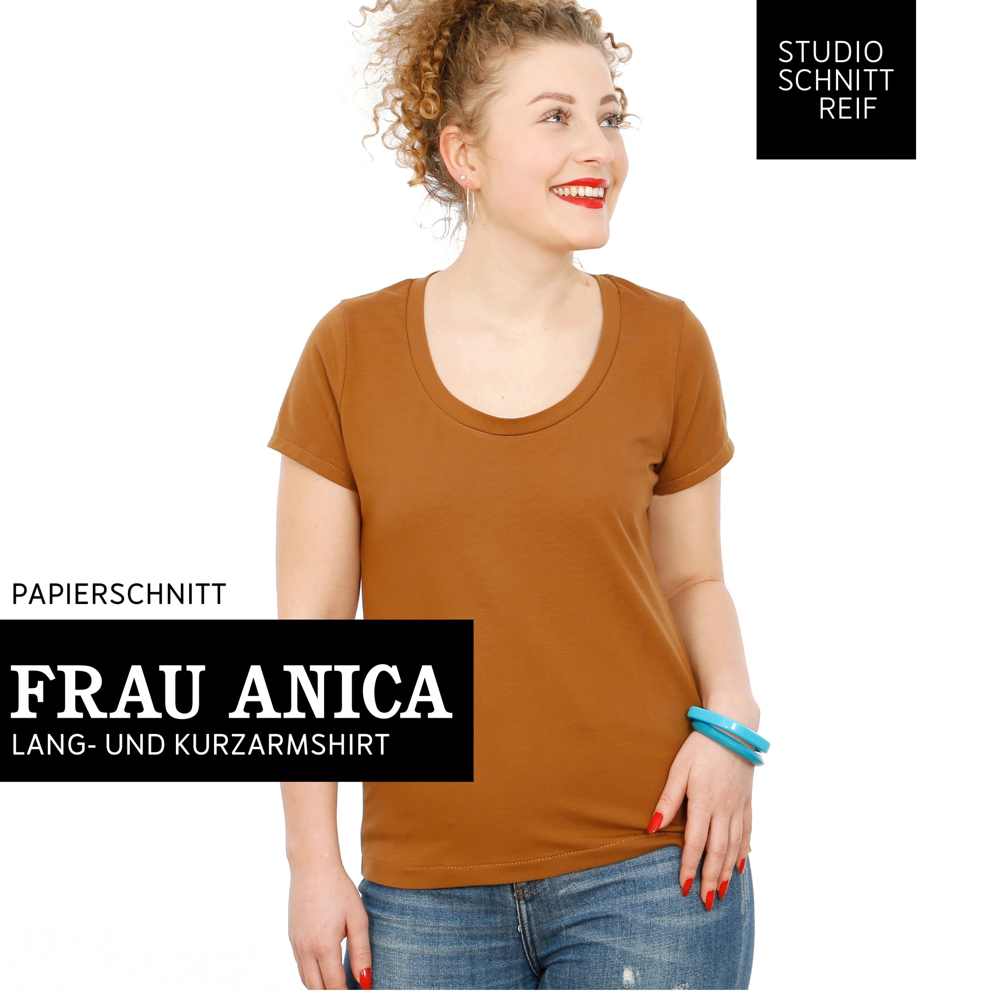 Schnittmuster für das Basicshirt Frau Anica von Studio Schnittreif