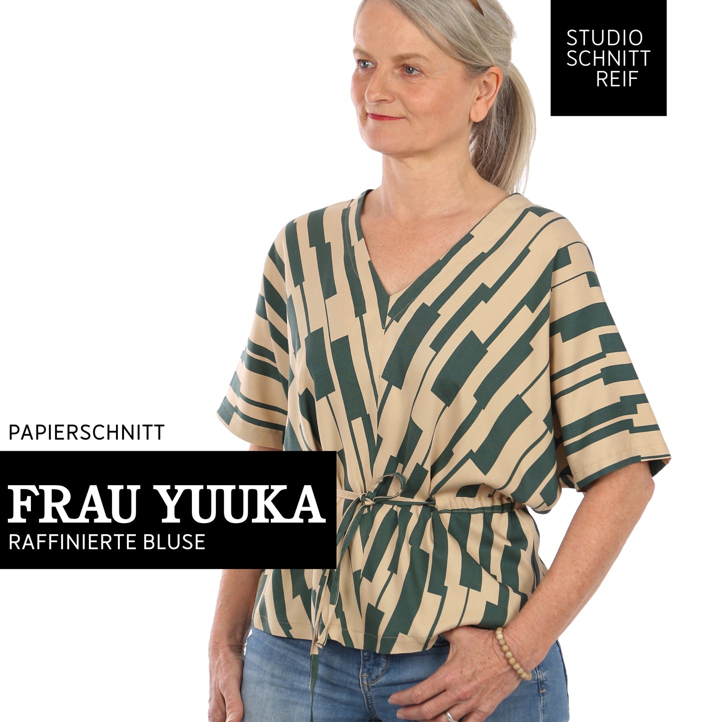 Schnittmuster für die Bluse Frau Yuuka von Studio Schnittreif