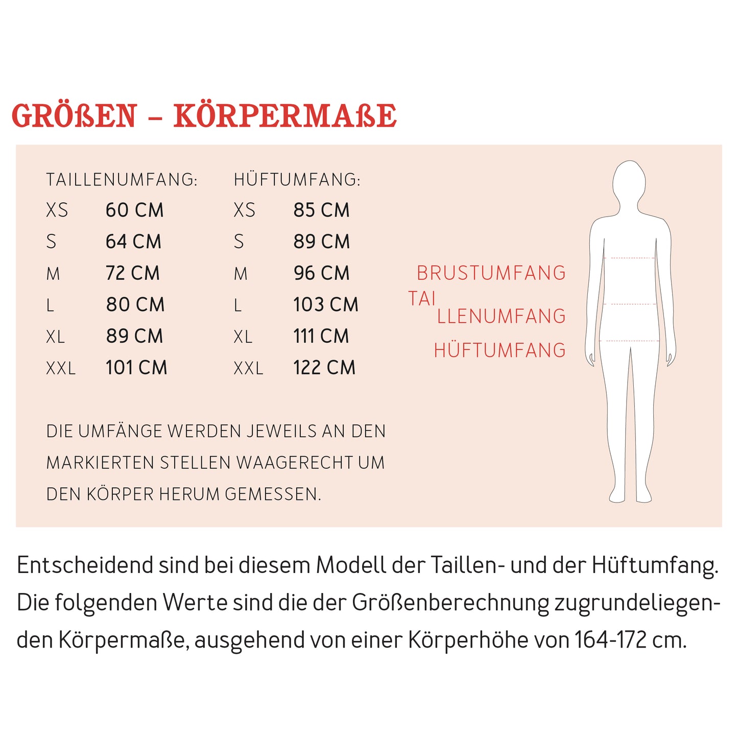 Schnittmuster Frau Ada weite Jerseyhose Maßtabelle