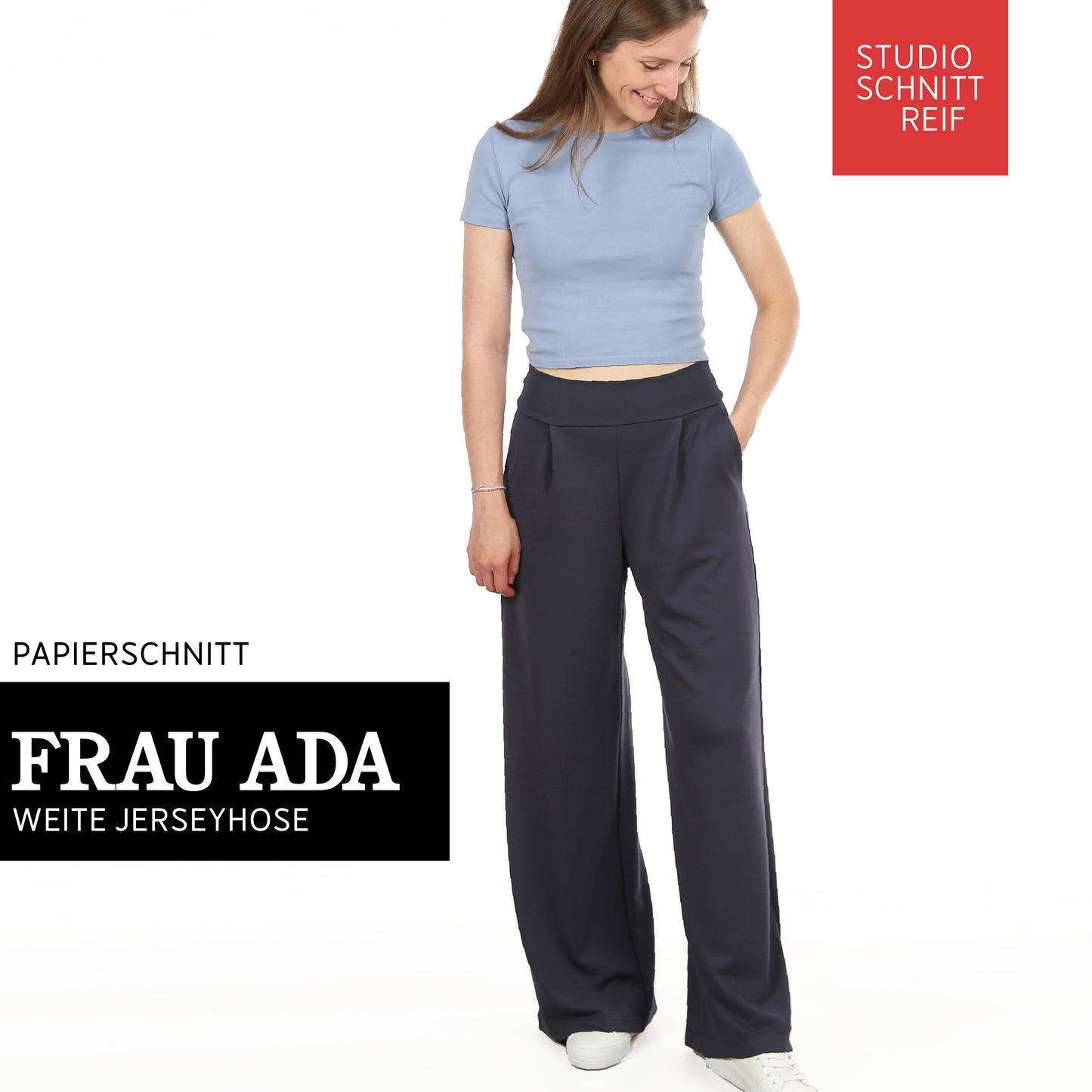 Schnittmuster Frau Ada weite Jerseyhose