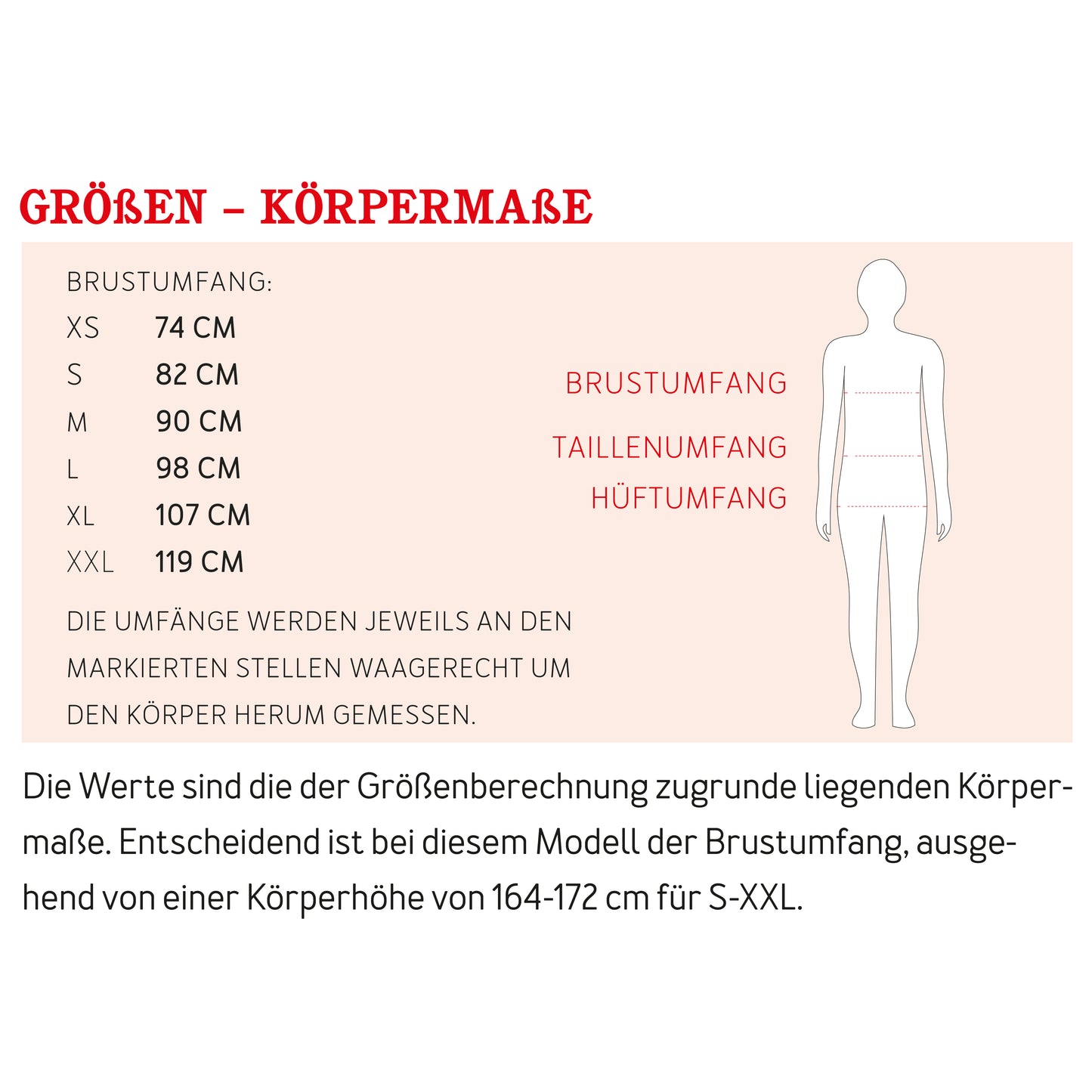 Schnittmuster Frau Cleo kurze Jacke mit Stehkragen Maßtabelle