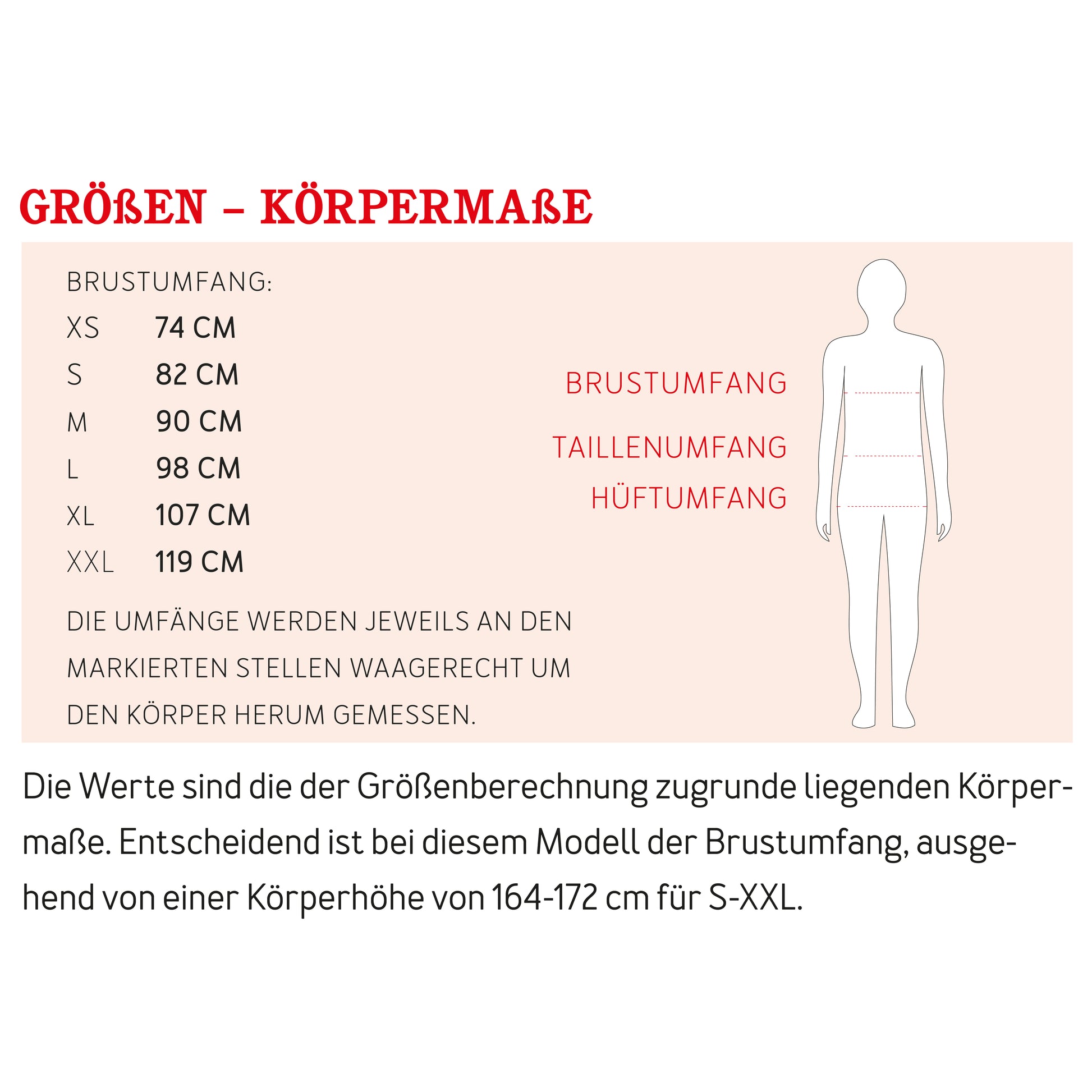 Schnittmuster Frau Cleo kurze Jacke mit Stehkragen Maßtabelle