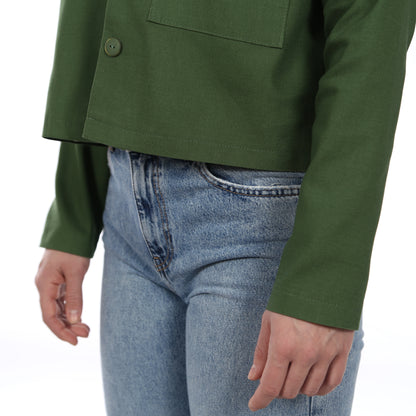 Schnittmuster Frau Cleo kurze Jacke mit Stehkragen Detailbild