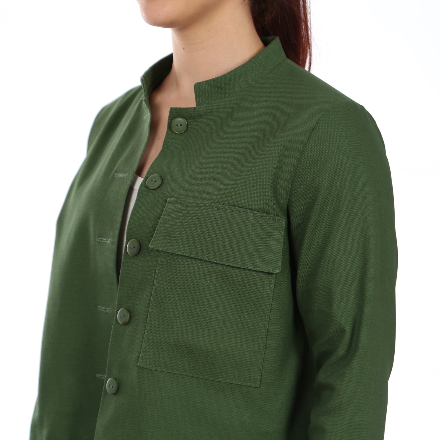 Schnittmuster Frau Cleo kurze Jacke mit Stehkragen