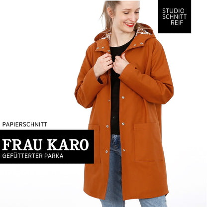 Schnittmuster Frau Karo gefütterter Parka