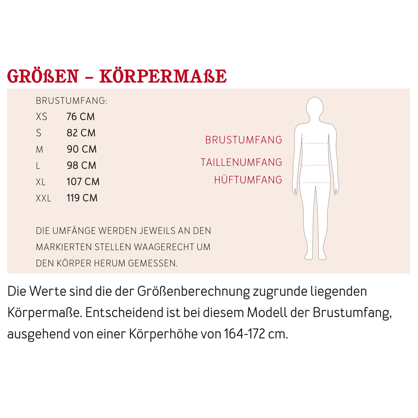 Schnittmuster Frau Thea Top mit tiefem Armloch Maßtabelle