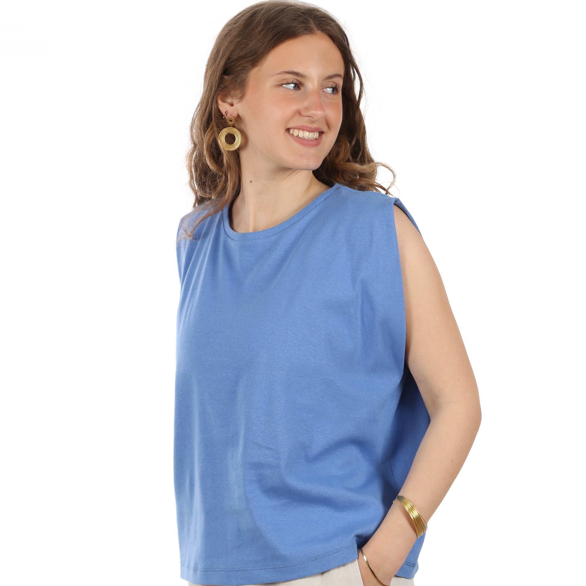 Schnittmuster Frau Thea Top mit tiefem Armloch
