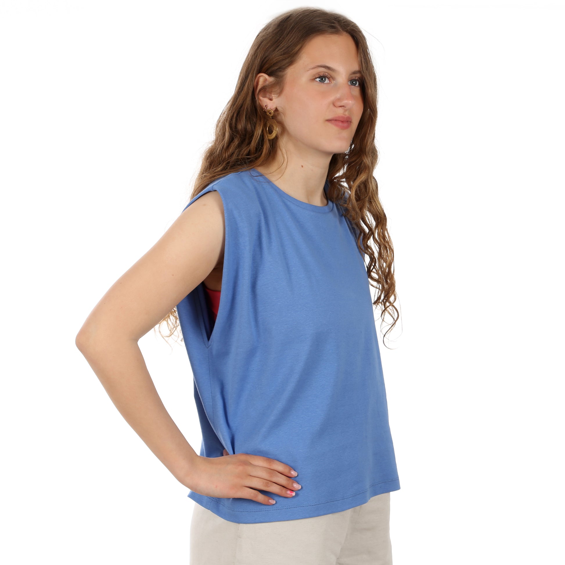 Schnittmuster Frau Thea Top mit tiefem Armloch