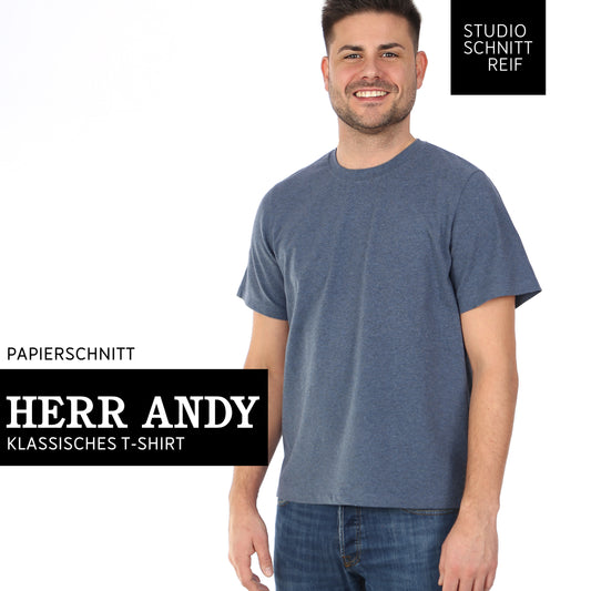 Papierschnittmuster T-Shirt Herr Andy von Studio Schnittreif