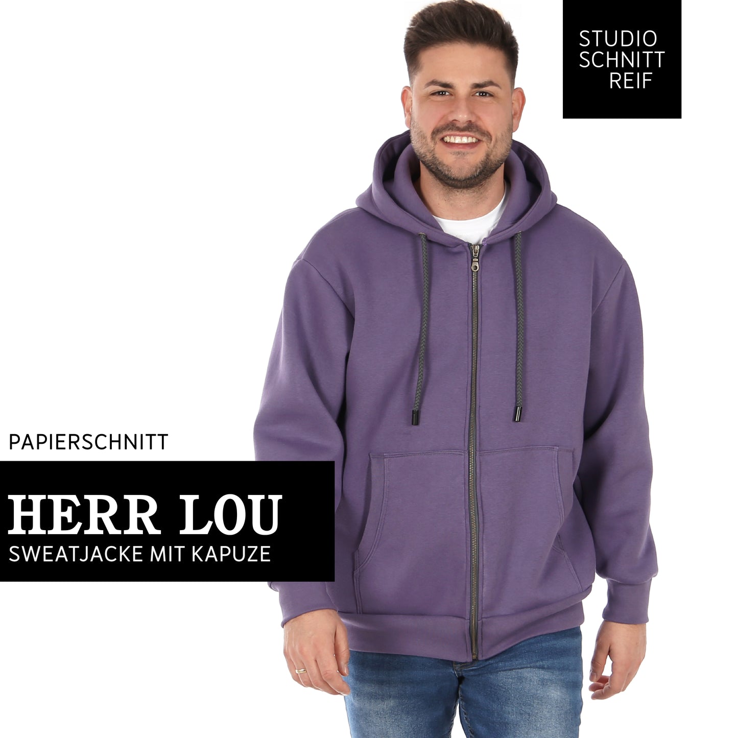 Schnittmuster für die Sweatjacke Herr Lou von Studio Schnittreif