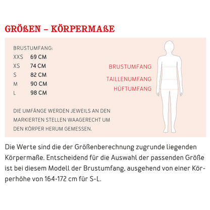 Schnittmuster kurze Bluse mit Taschen Frau Aiko von Studio Schnittreif Maßtabelle