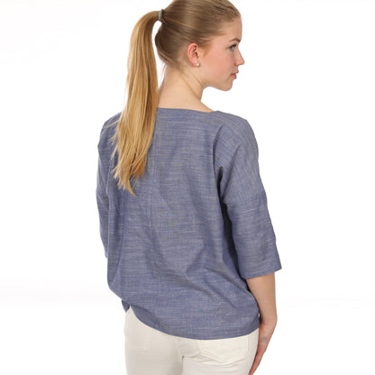 Schnittmuster kurze Bluse mit Taschen Frau Aiko von Studio Schnittreif