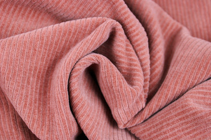 Stretchcord Cordjersey Juna in Blush gedreht
