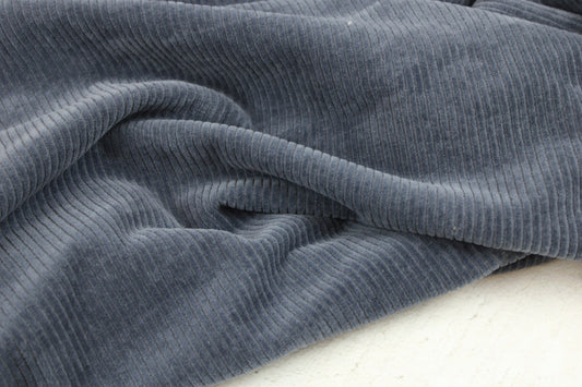 Stretchcord Juna in Jeansblau