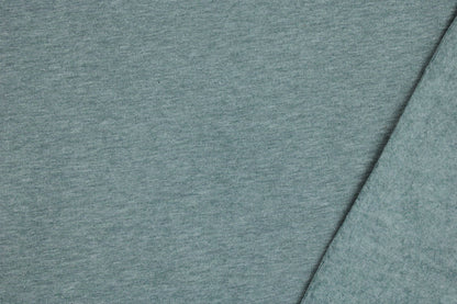 Sweatstoff Eike-Melange in Rauchblau meliert mit Innenseite