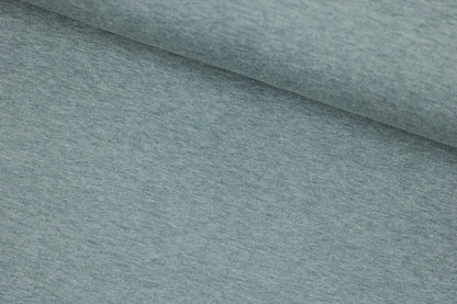 Sweatstoff Eike-Melange in Rauchblau meliert quer