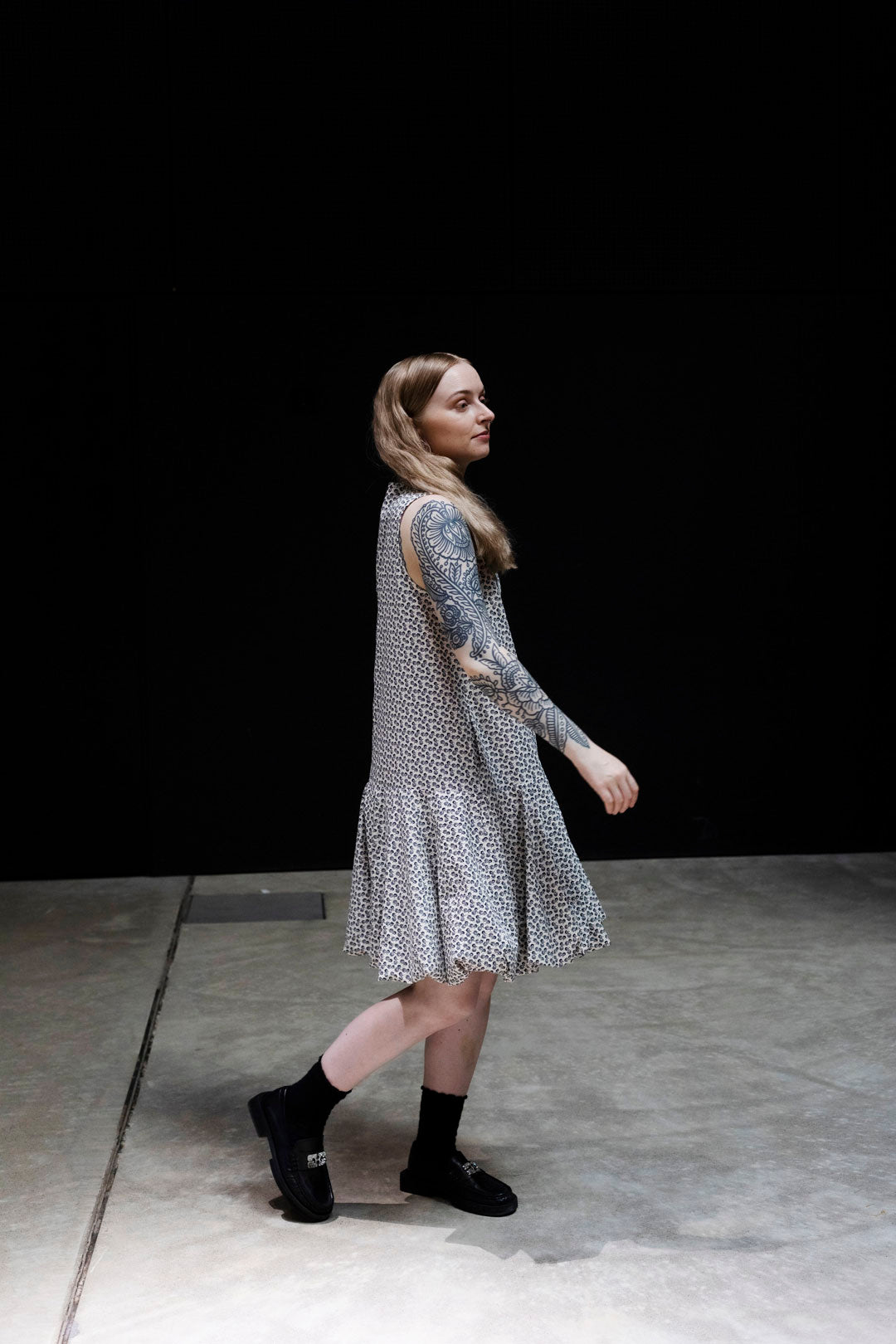 Tauko Magazin No 14 - Denim Stufenkleid