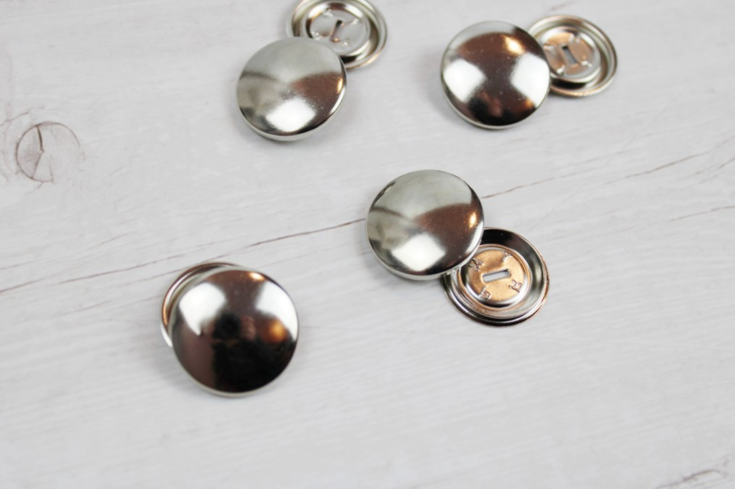 Überziehbarerer Knopfrohling aus Messing 23mm