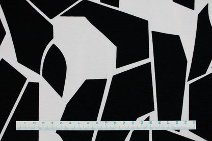Viskosejersey Odd Puzzle in Schwarz, Weiß von mind the maker Maßstab