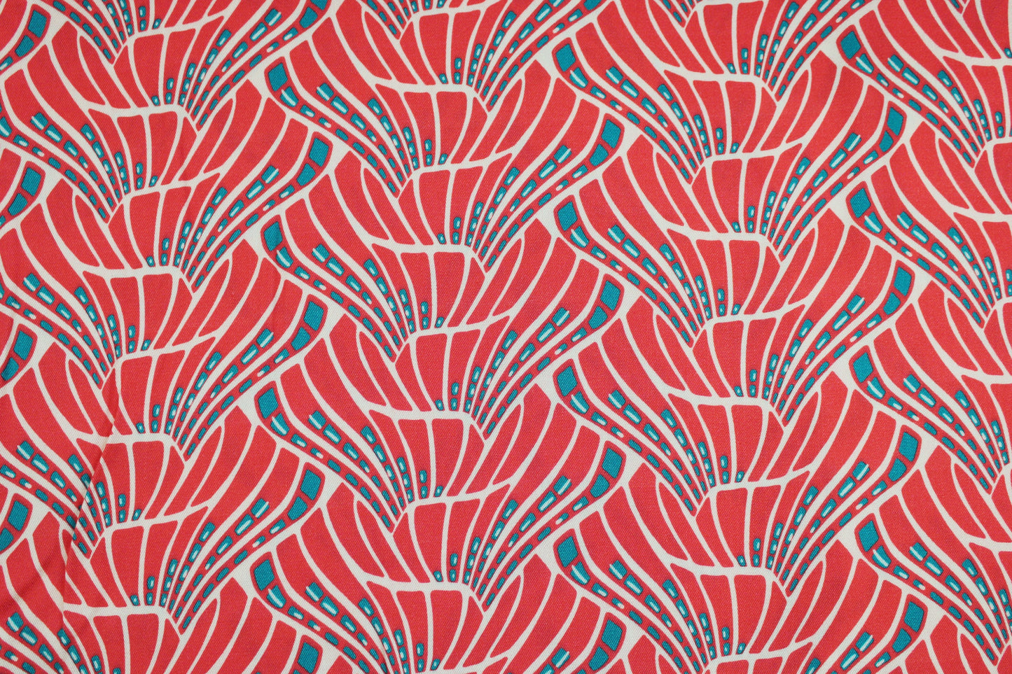 Viskosestoff Vienna Coral in Koralle Detailbild