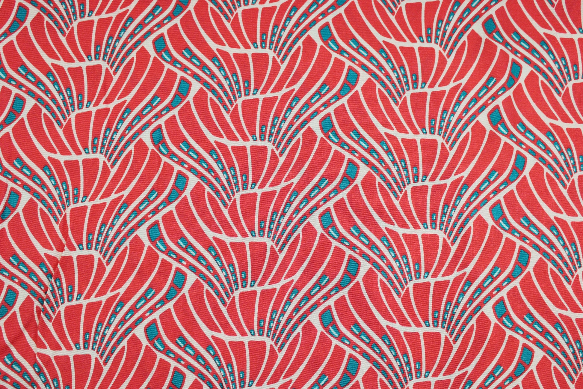 Viskosestoff Vienna Coral in Koralle Detailbild