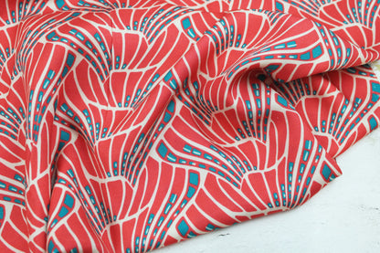 Viskosestoff Vienna Coral in Koralle