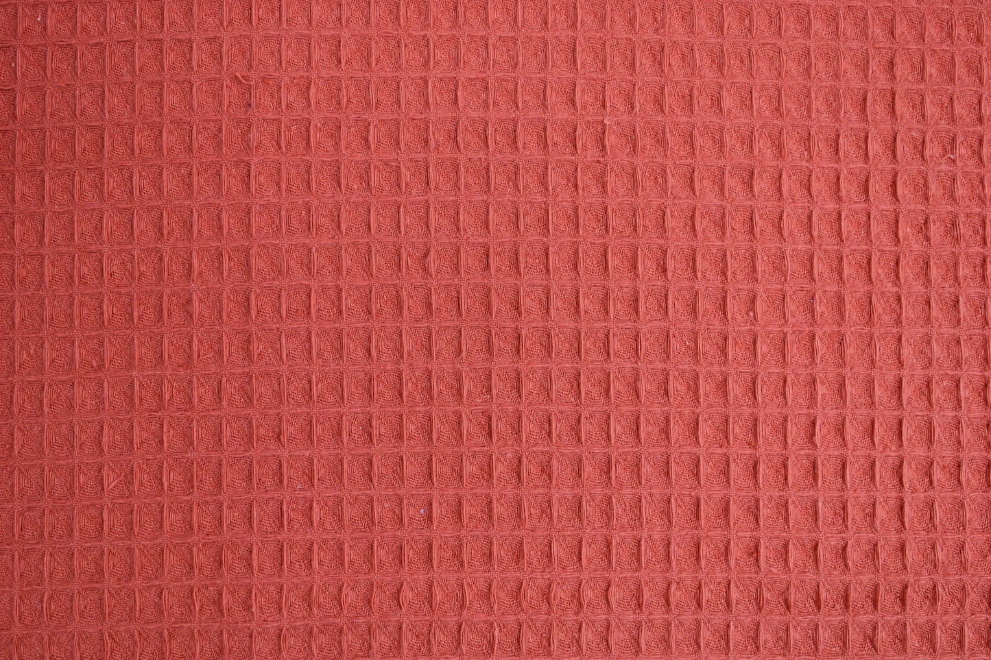 Waffelpique Nelson in uni Terracotta Detailbild